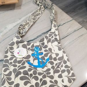 NEWAnchor Nautical Initials Inc Dewdrop sling bag